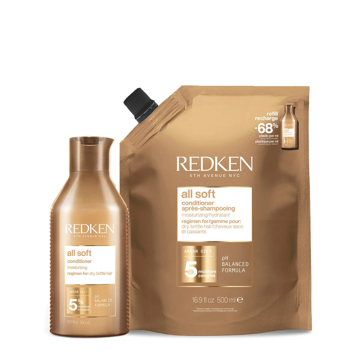 All Soft Conditioner & Refill Duo